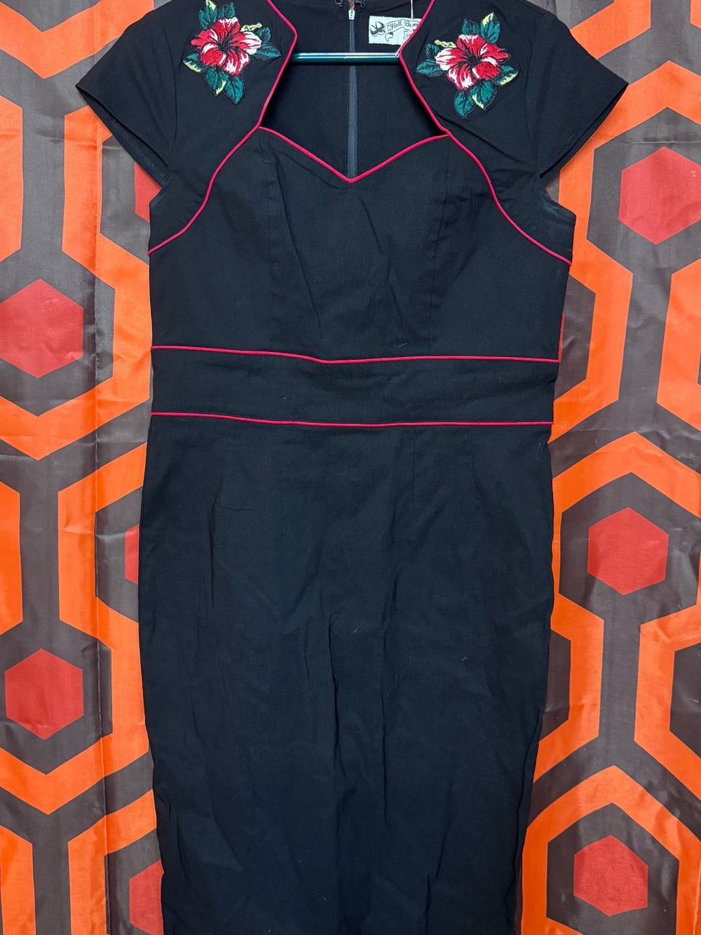 Hell Bunny Vixen Hibiscus Wiggle Dress
